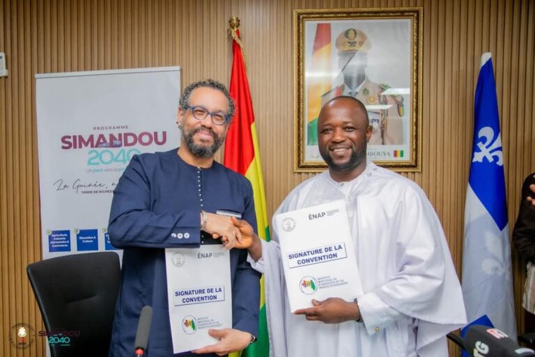 𝐂𝐨𝐧𝐚𝐤𝐫𝐲 : 𝐋𝐞 𝐌𝐢𝐧𝐢𝐬𝐭𝐫𝐞 𝐅𝐚𝐲𝐚 𝐅𝐫𝐚𝐧ç𝐨𝐢𝐬 𝐁𝐎𝐔𝐑𝐎𝐔𝐍𝐎 𝐬𝐢𝐠𝐧𝐞 𝐮𝐧 𝐚𝐜𝐜𝐨𝐫𝐝 𝐝𝐞 𝐜𝐨𝐥𝐥𝐚𝐛𝐨𝐫𝐚𝐭𝐢𝐨𝐧 𝐞𝐧𝐭𝐫𝐞 𝐥𝐞 𝐌𝐓𝐅𝐏 𝐞𝐭 𝐥’𝐄𝐜𝐨𝐥𝐞 𝐍𝐚𝐭𝐢𝐨𝐧𝐚𝐥𝐞 𝐝’𝐀𝐝𝐦𝐢𝐧𝐢𝐬𝐭𝐫𝐚𝐭𝐢𝐨𝐧 𝐏𝐮𝐛𝐥𝐢𝐪𝐮𝐞 (𝐄𝐍𝐀𝐏) 𝐝𝐮 𝐐𝐮𝐞𝐛𝐞𝐜
